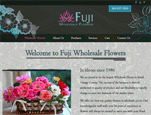 Tablet Screenshot of fujiwholesaleflowers.com